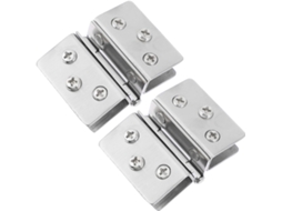2 Dobradiças De Aço Inoxidável Com Dupla Face Para Portas Vidro,