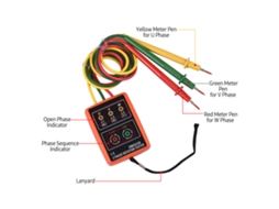 Tester De Rotación De 3 Fases Portátil 60v~600vac Indicador De Secuencia De Fases