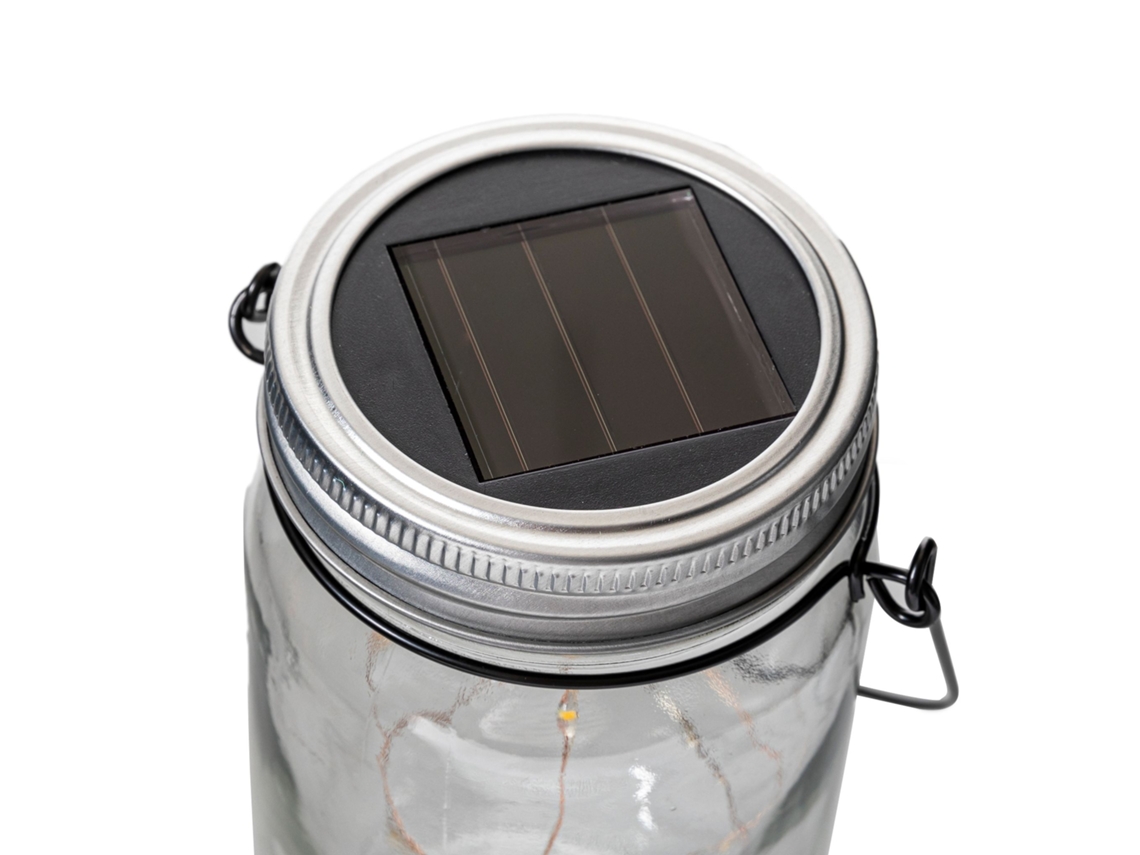 Lanterna Solar Suspensa, 8 Leds, Material Vidro, para Varanda, para Jardim e Áreas Externas AQUAFORGE