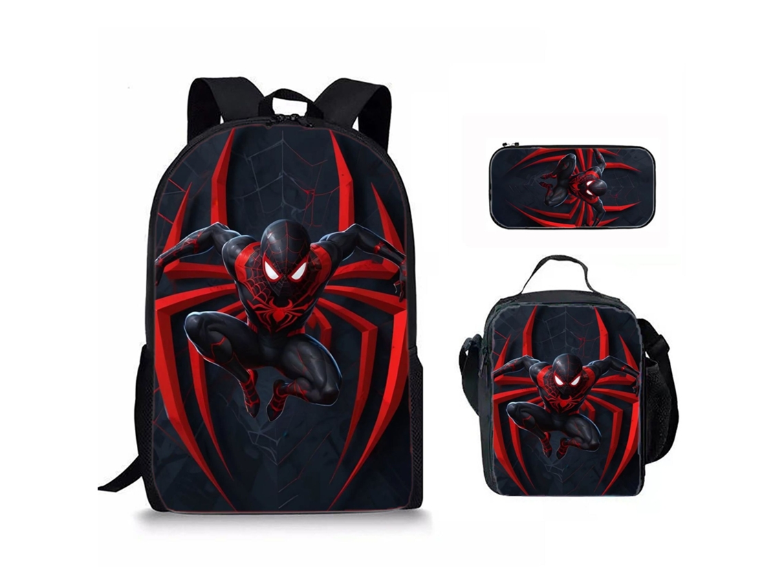 Conjunto Mochila Infantil 3 Peças, Aulas, Inclui Estojo