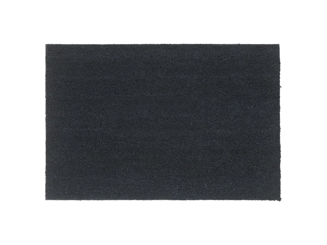 Vidaxl Tapete De Porta 60x90 Cm Fibra De Coco Tufada Cinzento Escuro