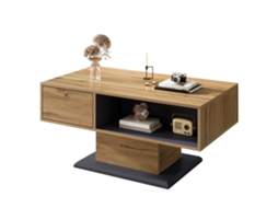 Mesa Centro com Compartimento Interno e Prateleira para Guardar