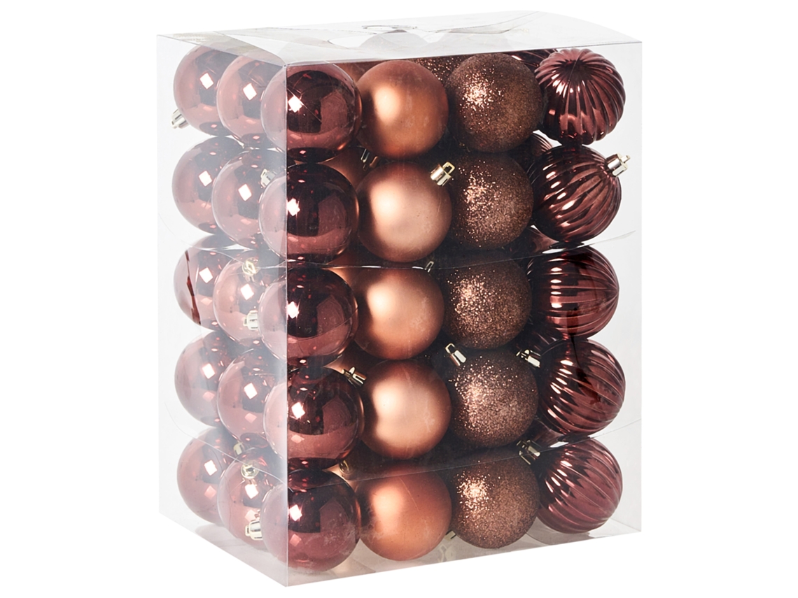 Conjunto De 60 Bolinhas Isojarvi Marrom Beliani