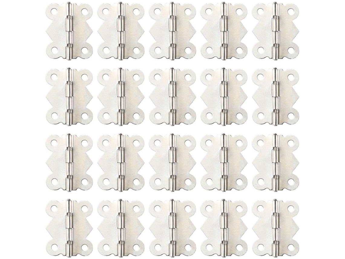 Conjunto De 20 Dobradiças Liga Metálica, Adequadas Para Caixas,