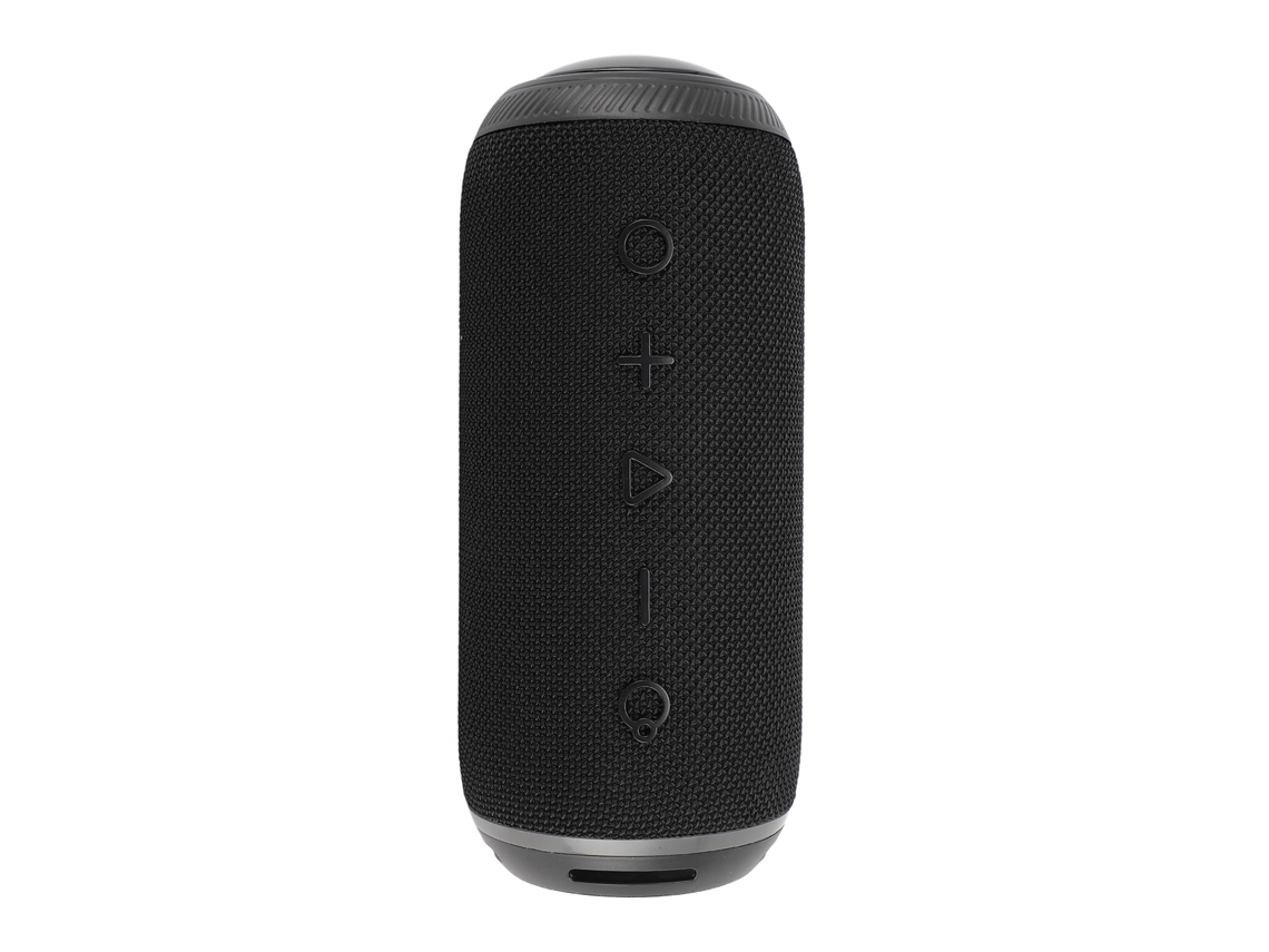 Caixa De Som Bluetooth Portátil Ipx4 À Prova D'água Led Luz Colorida 2x7w Com Microfone Preto