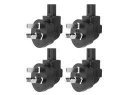 Adaptador LAXISCREED Plug Australia Iec320 C7 90° 4pcs
