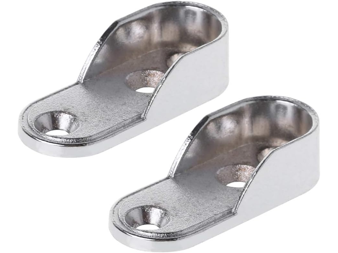 Suporte Para Varão De Armário, 2 Unidades, Liga De Zinco, Suporte Para Tubo De Suspensão Para Uso Doméstico E