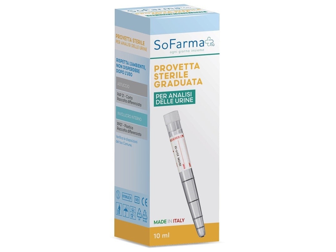 Proveta Urina 10 Ml Sofarmapiu' Sofarmapiu'