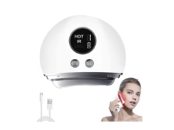 Massajador Facial Ferramentas Faciais Elétricas Gua Sha Com 9 Níveis De Vibração Calor Ferramenta Cuidados A Pele Para Alívio Branco Bestvite