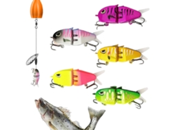 De Pesca Deslizantes Para Pesca De Robalo De Pesca Realista, 5 Peças De Swimbaits Articuladas Para Gokoco