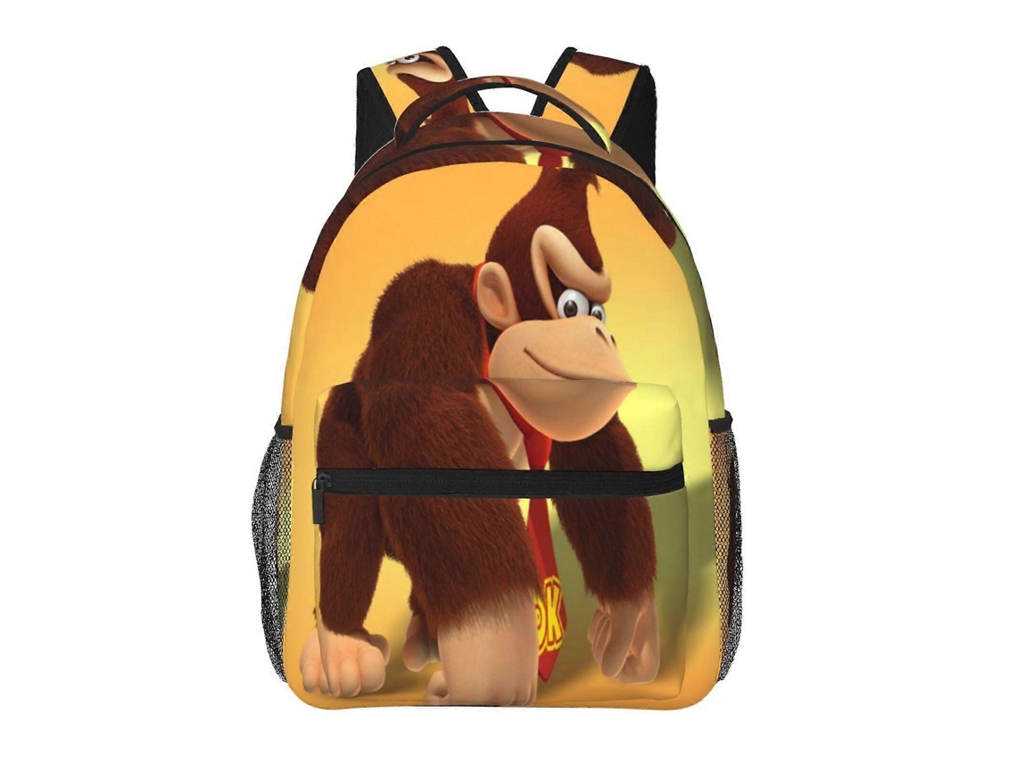 Mochila De Estudante Donkey Kong J10, Leve E Estilosa, À Prova Dágua E Com Alça De Ombro Ajustável Olysi Shop (n10)