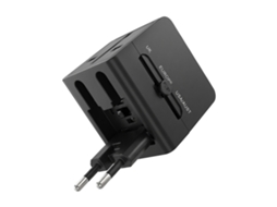 Carregador De Tomada Múltipla Internacional 1440w Com 2 Usb E Usb-c 15w