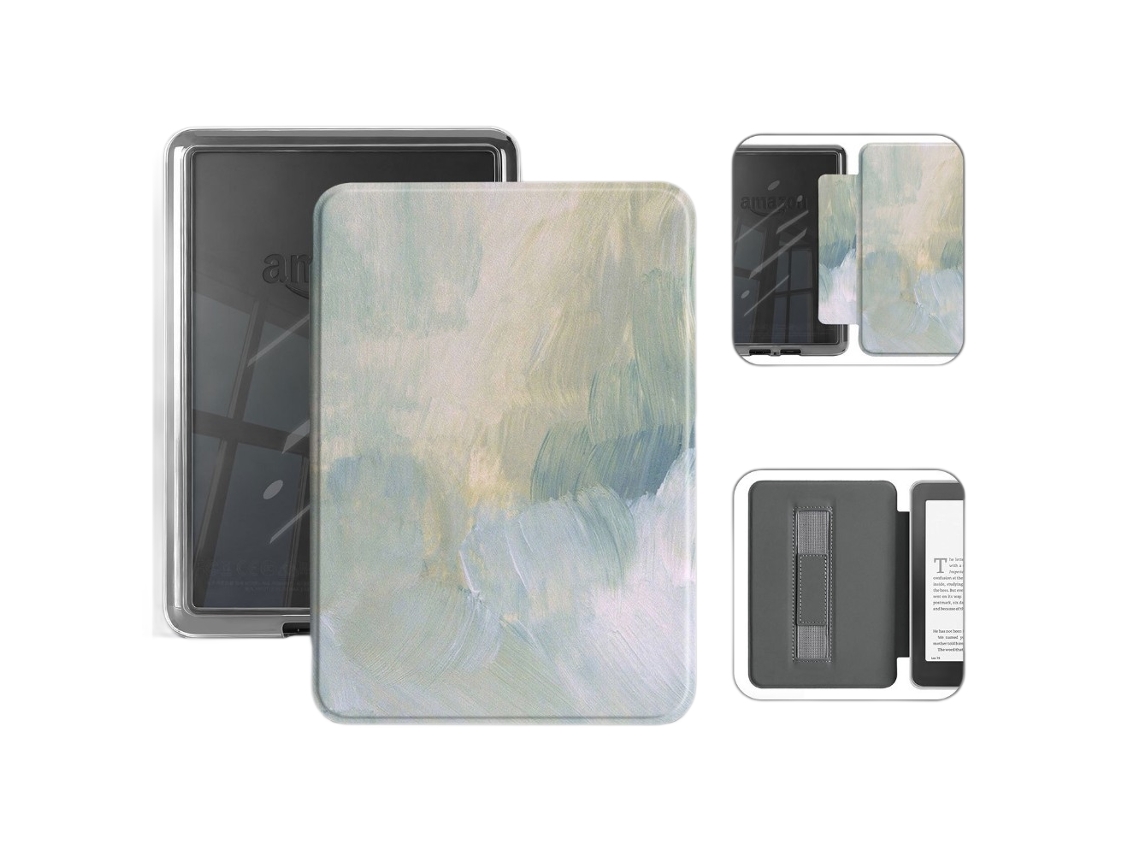 Capa Protetora De E Reader Para Kobo Clara Colour N367/clara Bw N365/clara 2e N506 6 Polegadas (aquarela Verde)