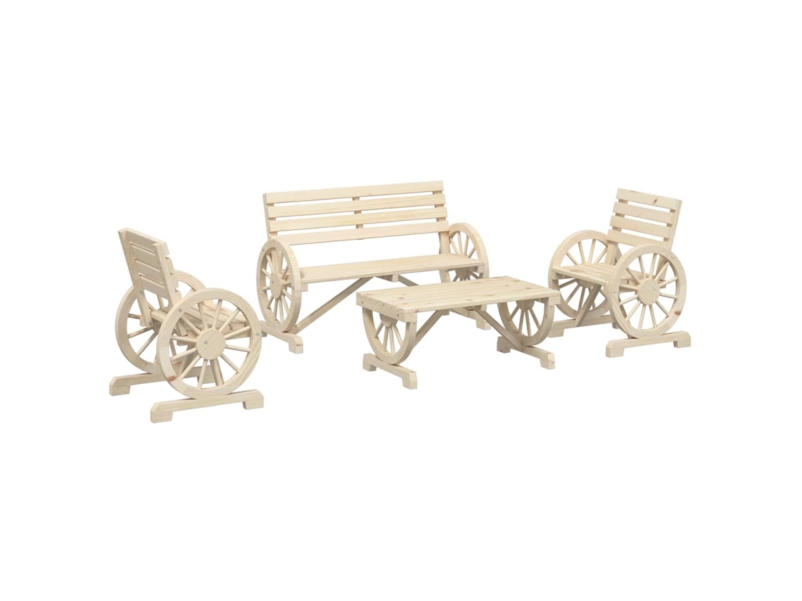 Garden Lounge Set, Garden Lounge Sets Vidaxl Marrom Madeira (n/a)