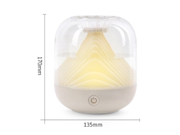 Difusor Aromaterapia 300ml com Luzes LED SILVER