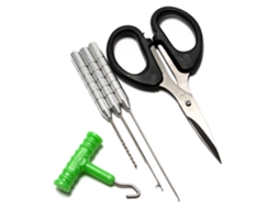 Kit de Ferramentas de Pesca para Carpa com Agulha e Tesoura