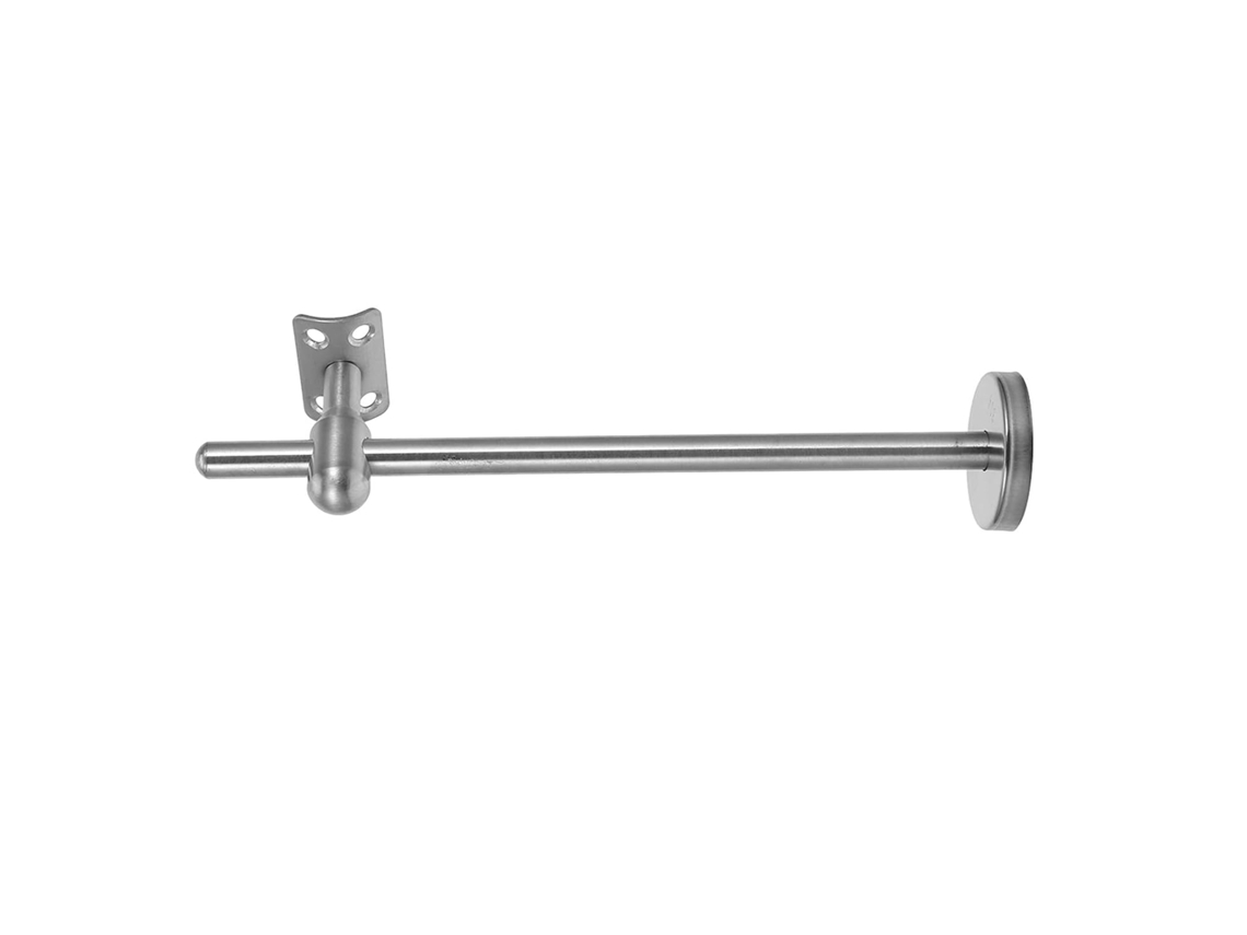 Suporte De Corrimão De Parede Em Aço Inoxidável 304 Prateado Com Design Ajustável.