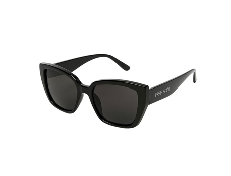 Óculos De Sol Feminino Borboleta Preto Marca Free Spirit Proteção Índice 3 Design E Tendência