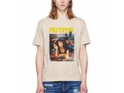 Rockinstone Pulp Fiction Mia Smoking Tee - Wet Sand Size:m