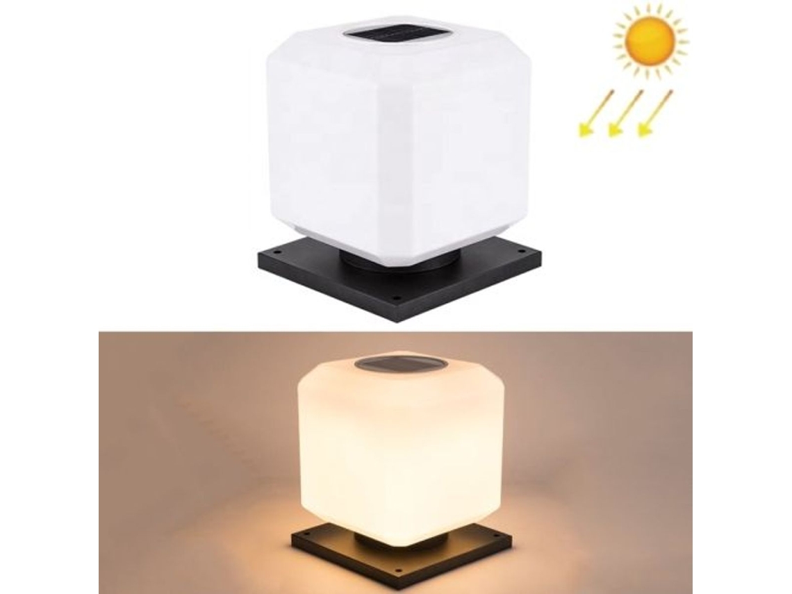 Poste solar quadrado de 30 cm AQUAFORGE, à prova d'água, LED, cada