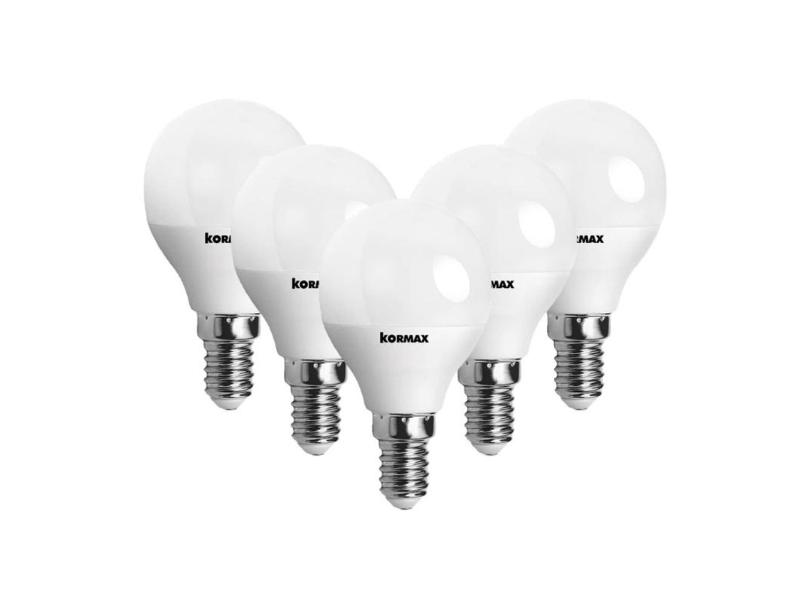 Lampara Led G45 E14 7w 4000k Pack 5 Kormax