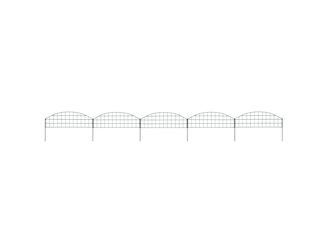 Garden Fence, Garden Fences Vidaxl Verde Aço (77.3 X 26 Cm)