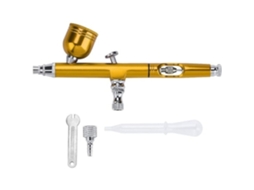 Kit De Aerógrafo De Dupla Ação, Ferramenta Versátil Para Pintura Com Componentes De Alta Qualidade E Amplo Alcance, Portátil E Com Recargas Fáceis.