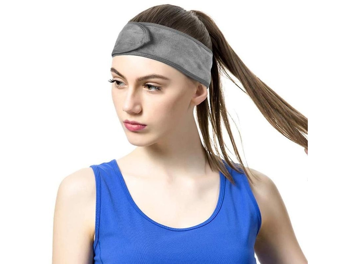 2026 3pcs Cinta de Pelo Ajustable Con Velcro Protectora de Pelo Tela Gris 62x8.5cm 20g/unidad