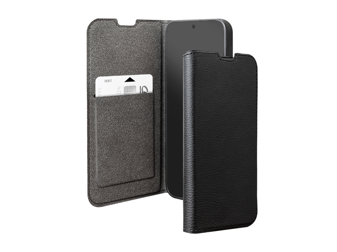 Capa Folio Wallet Para Galaxy S25 Edge Efeito Saffiano Com Função Stand