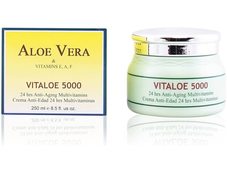 Creme de Rosto  Vitaloe 5000 24 Hrs Anti-Envelhecimento Multivitaminas (250 ml)