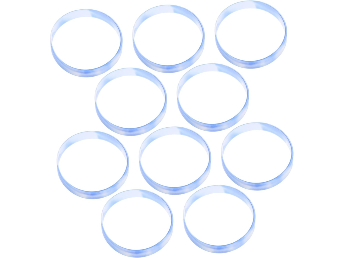 Conjunto de 20 pulseiras de silicone para identificação de pulso, ideais para adultos provarem água e confortáveis, estas