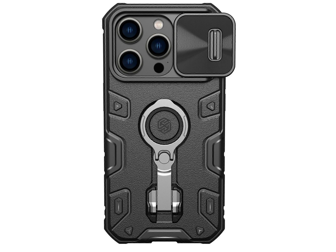 Capa Magnética Para Iphone 14 Pro Com Fecho Magnético E Suporte, Preto