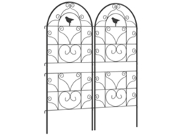 Suporte para Lenha com 2 Alças BTFORUS, até 30kg, estrutura de aço, 37x30x90cm, preto