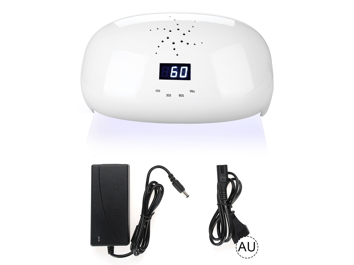 Lâmpada LED UV potente de 78 W para unhas com sensor automático e ventilador para secagem rápida de todos os géis de manicure.