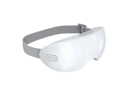 Massageador Ocular com Aquecimento e Resfriamento, Branco, Máscara para os Olhos Incluída, Facial Aqu Ecido Alívio do Sono. GOKOCO