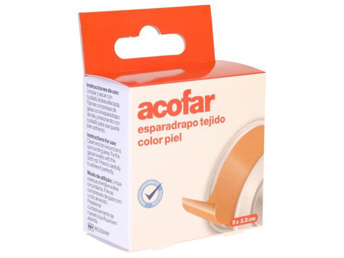 Acofarma Tecido de Gesso Cor Pele 5X2,5 Cm 48 Gr