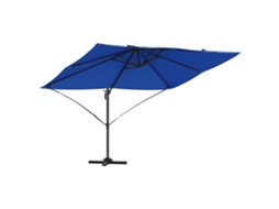 Conjunto 1 Guarda-sol Cantilever Vidaxl Azul Poliéster (351 X 250 X 260 Cm)