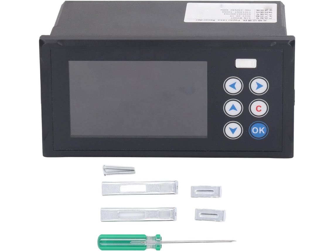 Registrador De Dados De Temperatura Digital, Multicanal Usb Rs485 Com Tela Lcd De 4 Polegadas