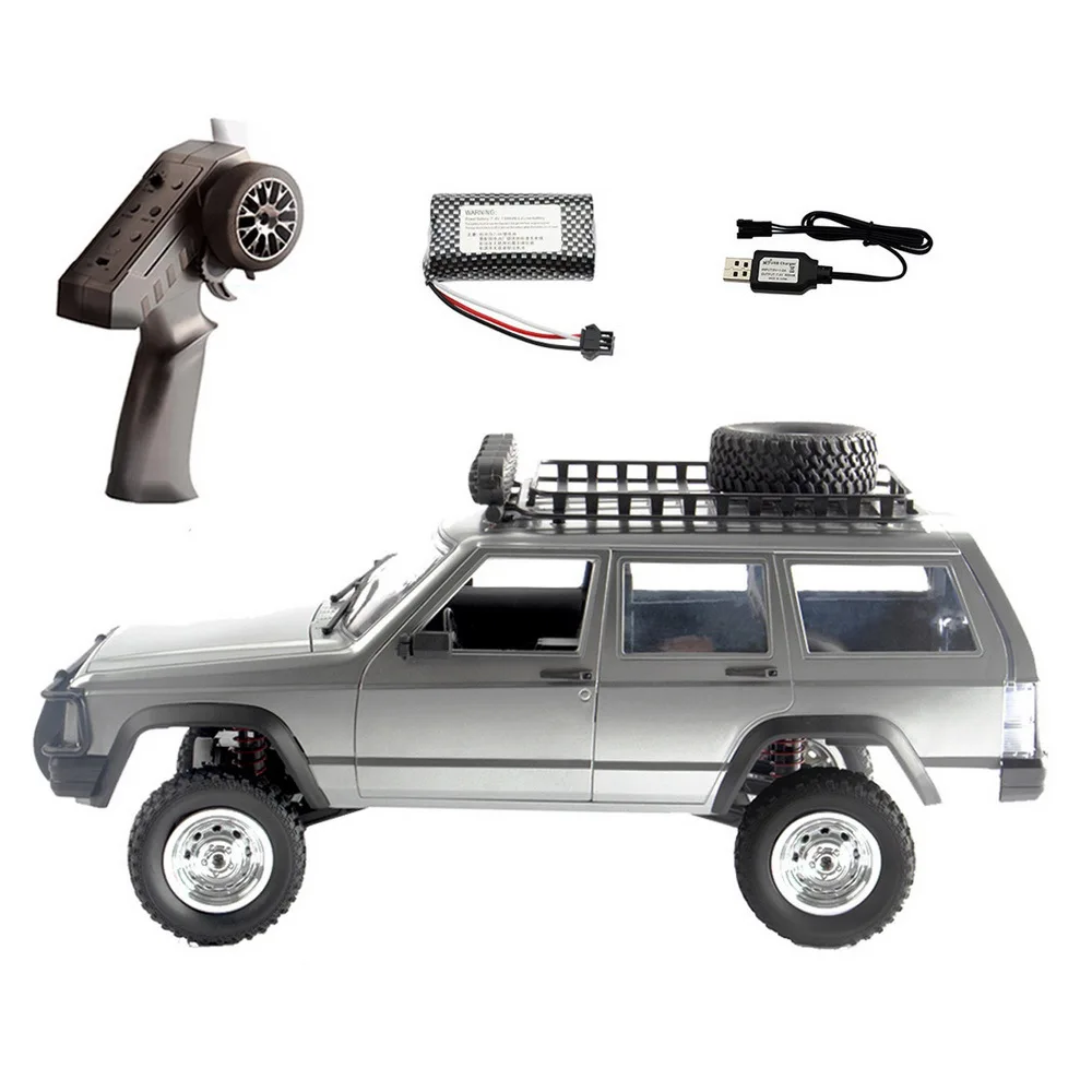 (prata - 1 Bateria) Brinquedo Controle Remoto 4x4 Caminhão Para Escalada, Escala 1/12, 2,4g, Com Luz Led.