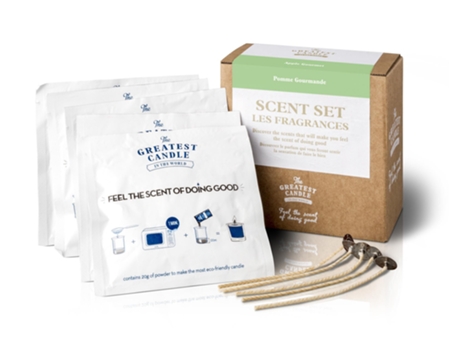 Set Fragrância Diy Apple Gourmet The Greatest Candle In The World
