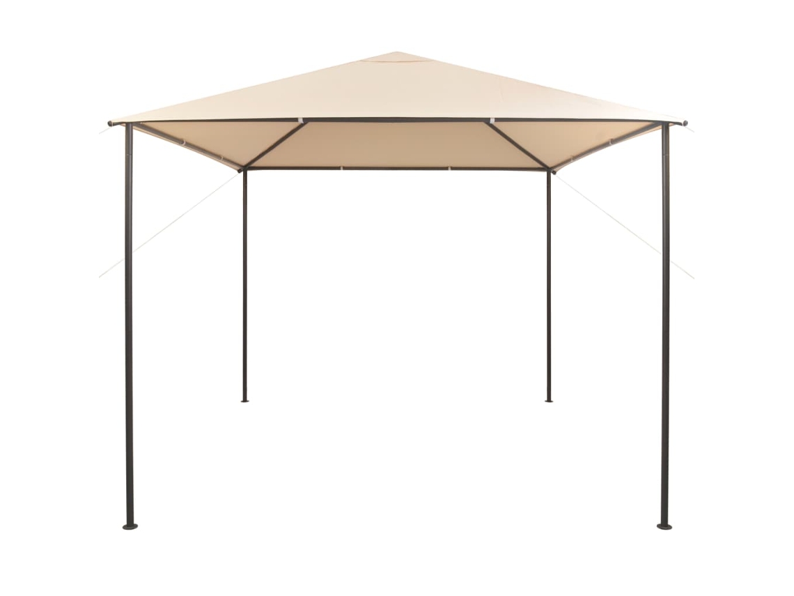 Gazebo Tenda com Toldo 3x3 M Aço Bege HARLANV1