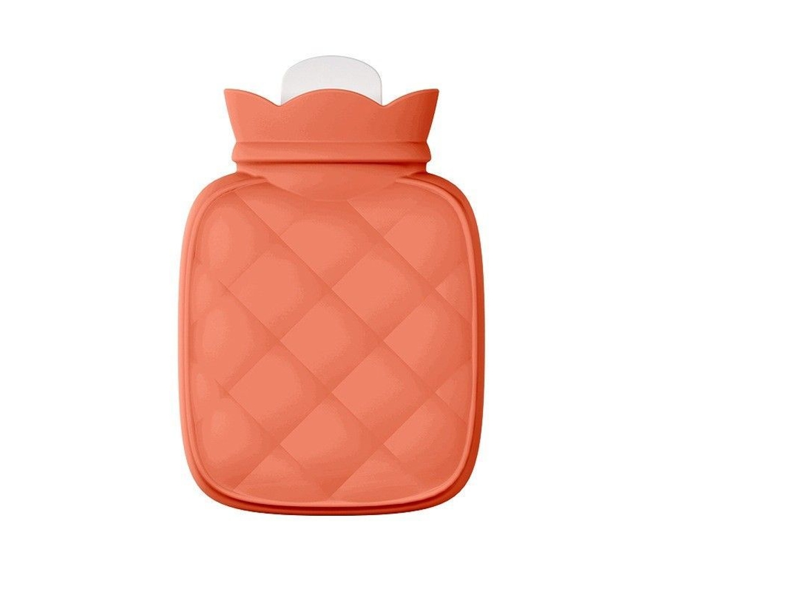 Botella De Água Quente De Silicone Com Capa E Bolsa Tecida Bolsa De Aquecimento Losango