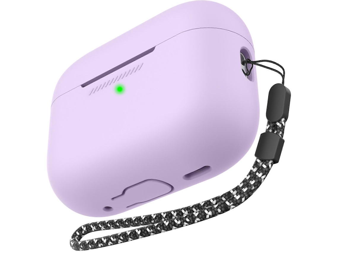 Capa Protetora De Silicone Ahastyle Pt187 De Peça Única Com Cordão Para Airpods Pro 2