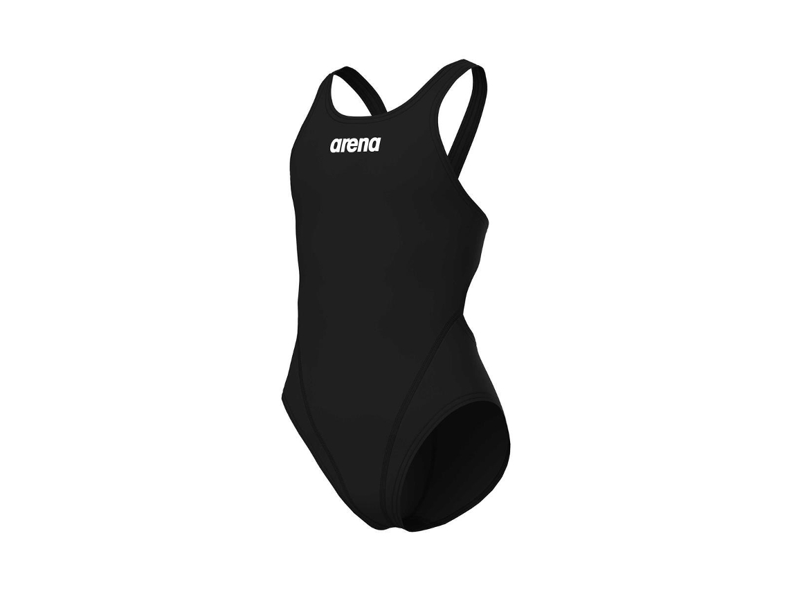 Fato de Banho de Menina para Natação ARENA Peça Team Tech Preto (14/15 anos)