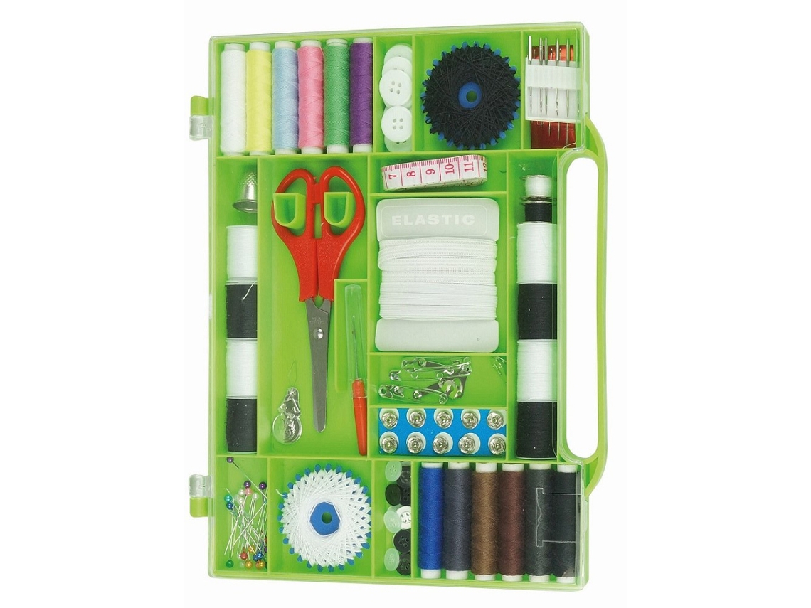 Caixa de Costura Universal KLEIBER 111 Peças Verde