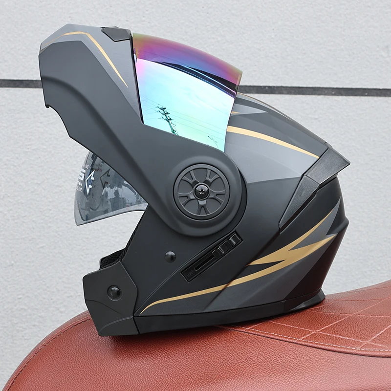 Capacete Modular Flip-up Com Certificação (m)dot, Unissex, Feito De Material Abs.