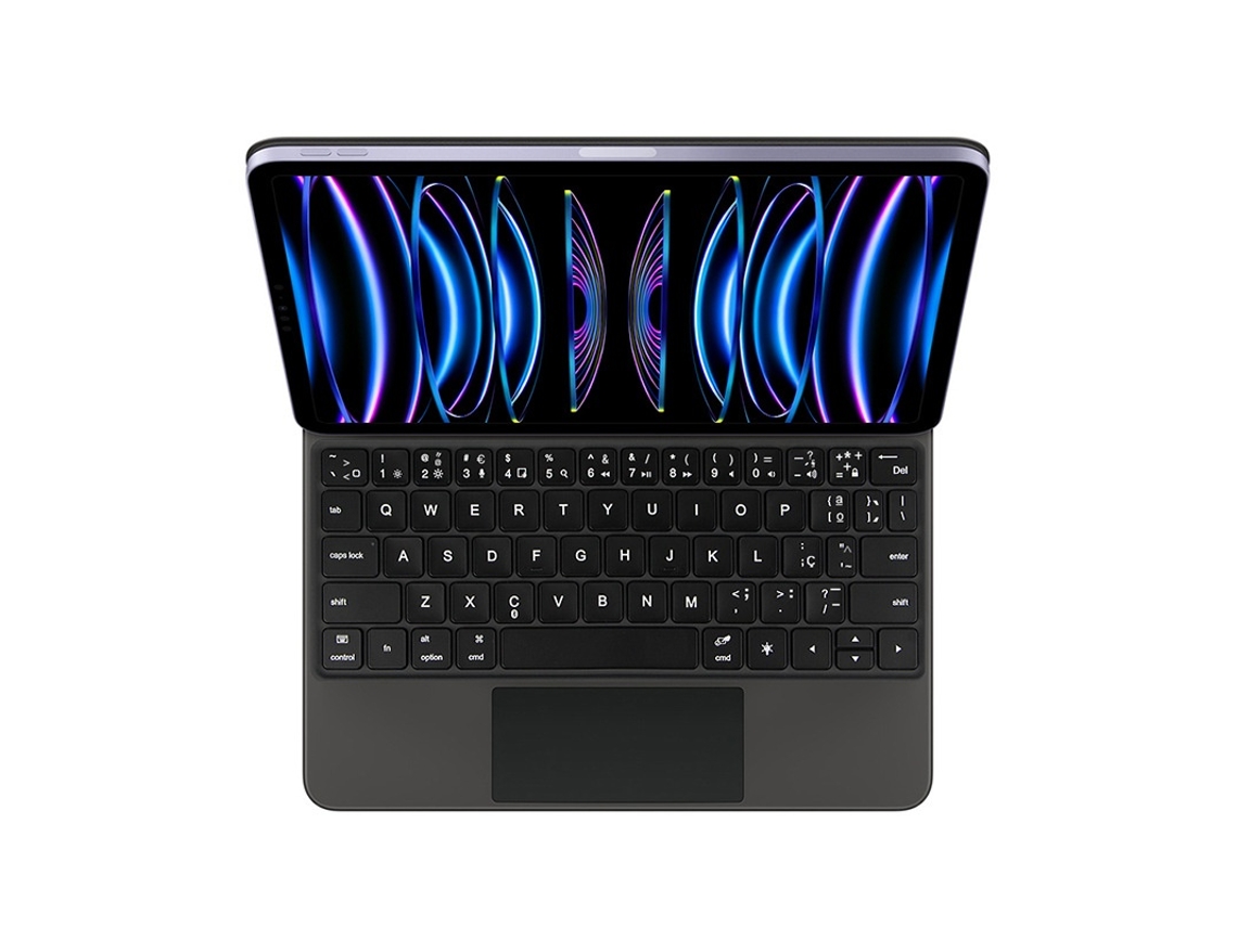Teclado Bluetooth Para Tablet Lurelia, Compatível Com I Pad Pro 11 2024 Português (m4, Preto, Teclado Bluetooth