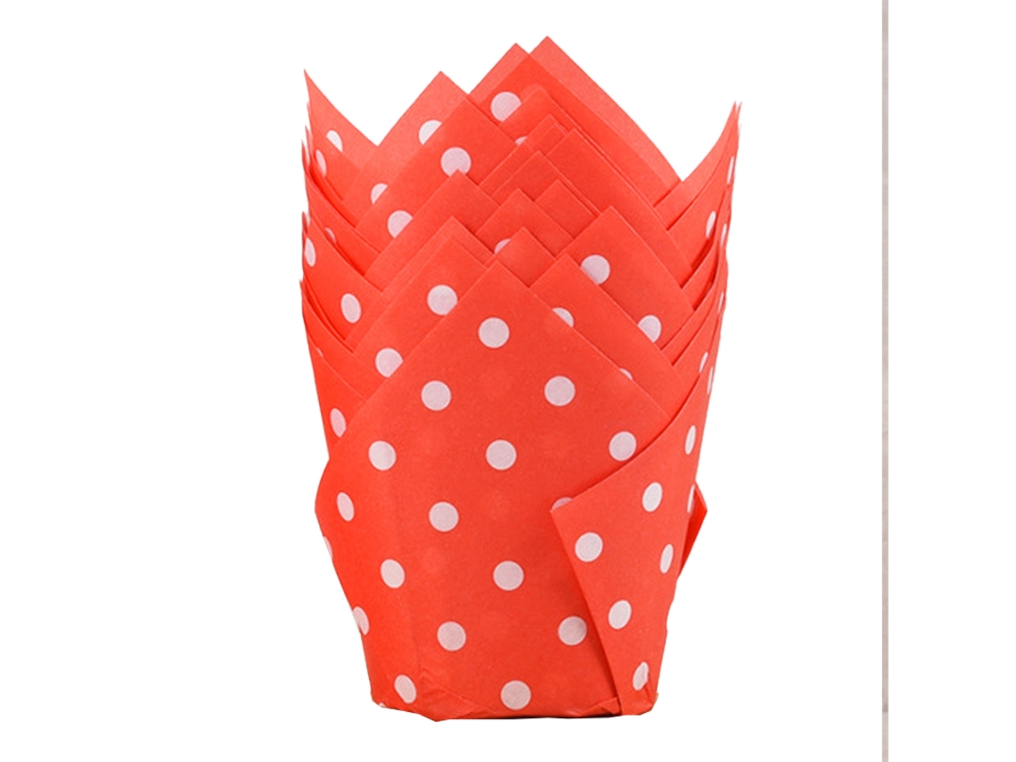 Copos de Papel Tulipa Descartáveis para Assar Copos para Muffin À Prova de Gordura para Fornos NEVEANCE