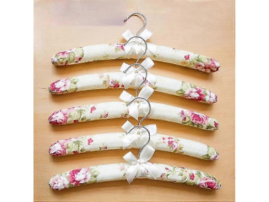 10/5 Cabides Acolchoados Para Senhora - Tecido De Cetim Com Enchimento Grosso