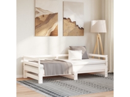 Vidaxl Estrutura Sofá cama de Puxar Sem Colchão 90x190 Cm Branco